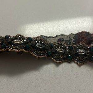 Anthropologie embellished elastic headband - like new